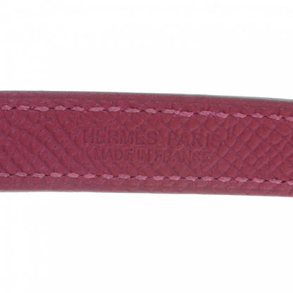 Hermes Epsom Baby Pavane Double Tour Bracelet Small Magenta 5 of 6