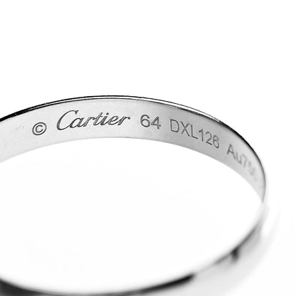 Cartier 18K White Gold Black Ceramic Trinity Ring 64 10.75 4 of 5
