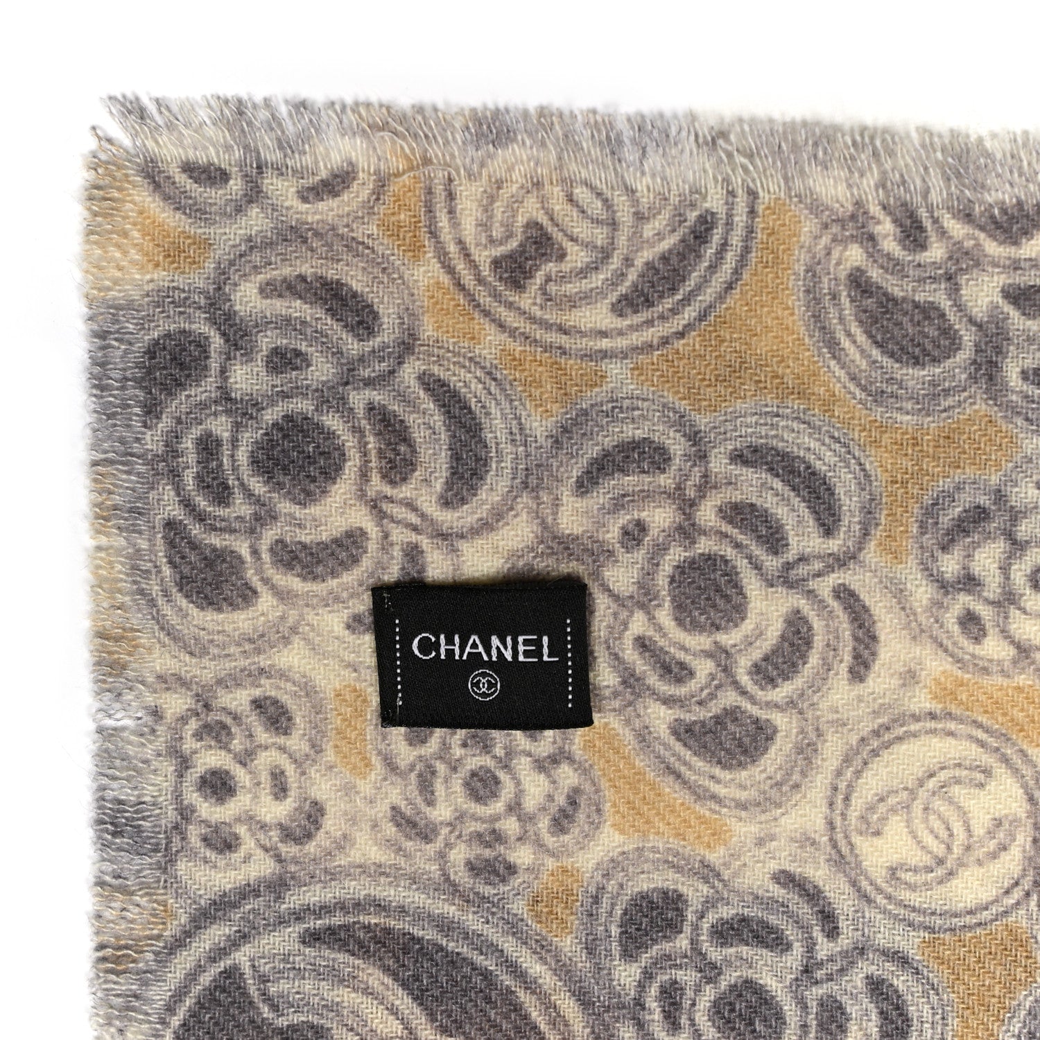 Chanel Cashmere CC Camellia Stole Multicolor 3 of 3