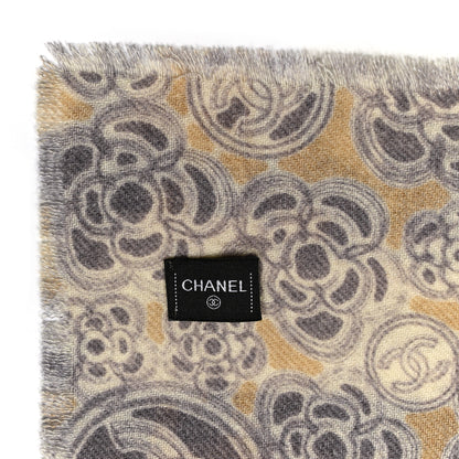Chanel Cashmere CC Camellia Stole Multicolor 3 of 3