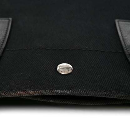 Saint Laurent Linen Calfskin Rive Gauche Tote Black 11 of 11