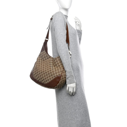 Gucci Monogram Medium Charlotte Hobo Brown 2 of 13