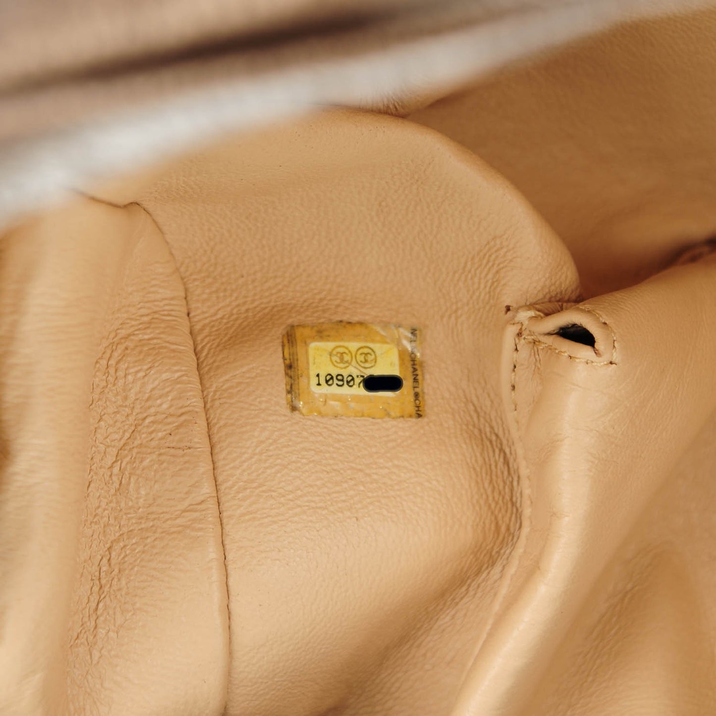 Metallic Goatskin Medium Luxe Ligne Bowler Bronze