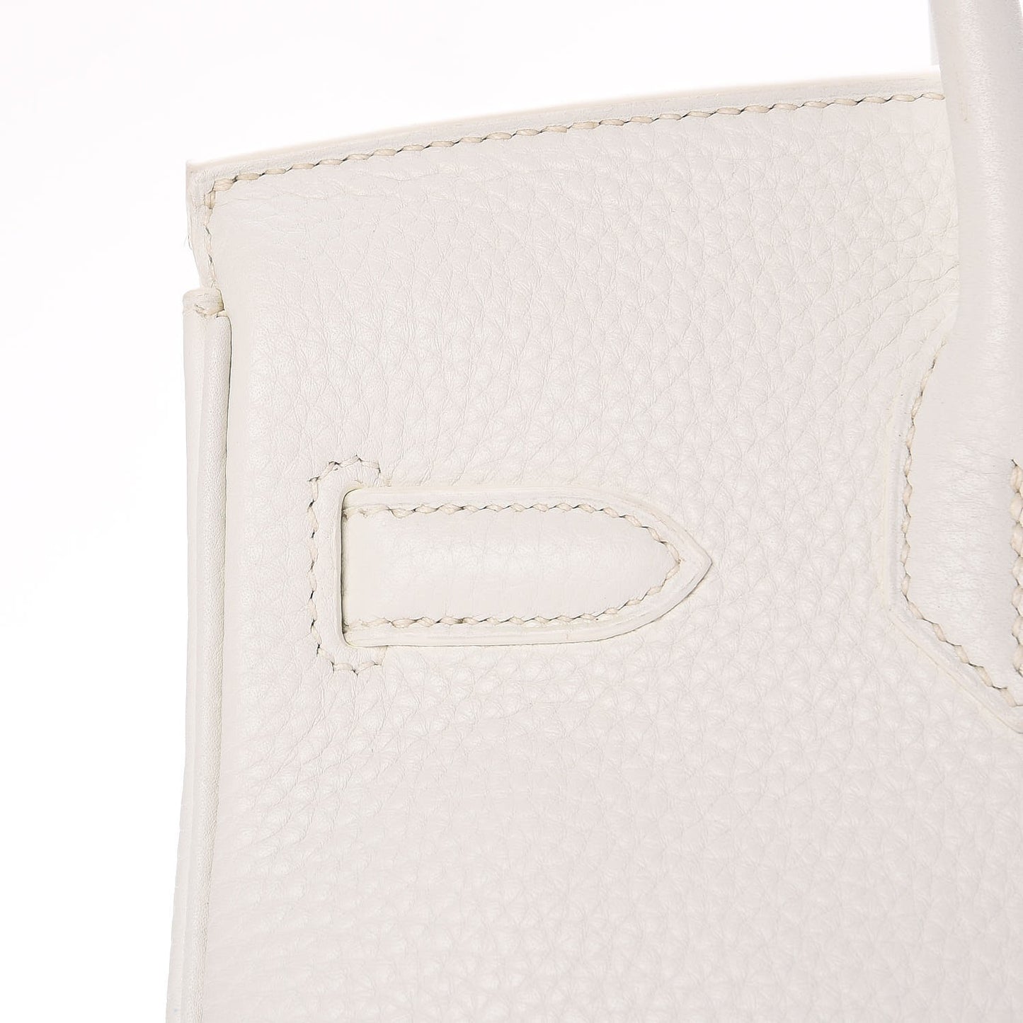 Taurillon Clemence Birkin 30 White