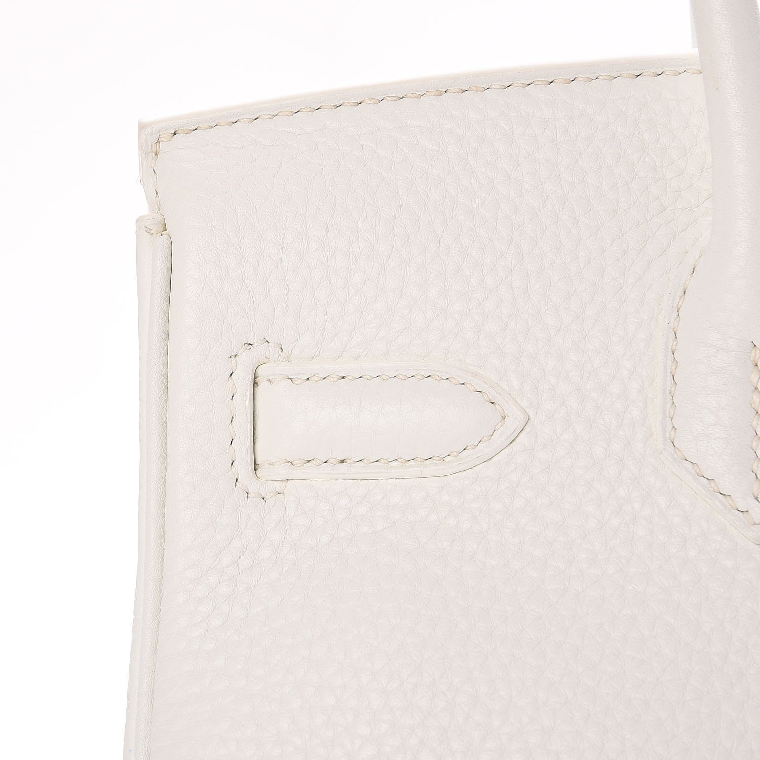 Hermes Taurillon Clemence Birkin 30 White 29 of 36