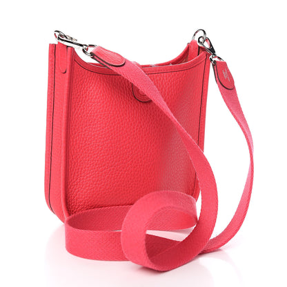 Hermes Taurillon Clemence Evelyne TPM Rose Extreme 3 of 10