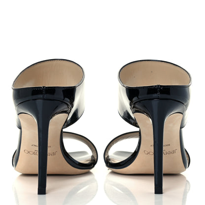 Jimmy Choo Patent Calfskin Sandals 36 Black 6 of 9