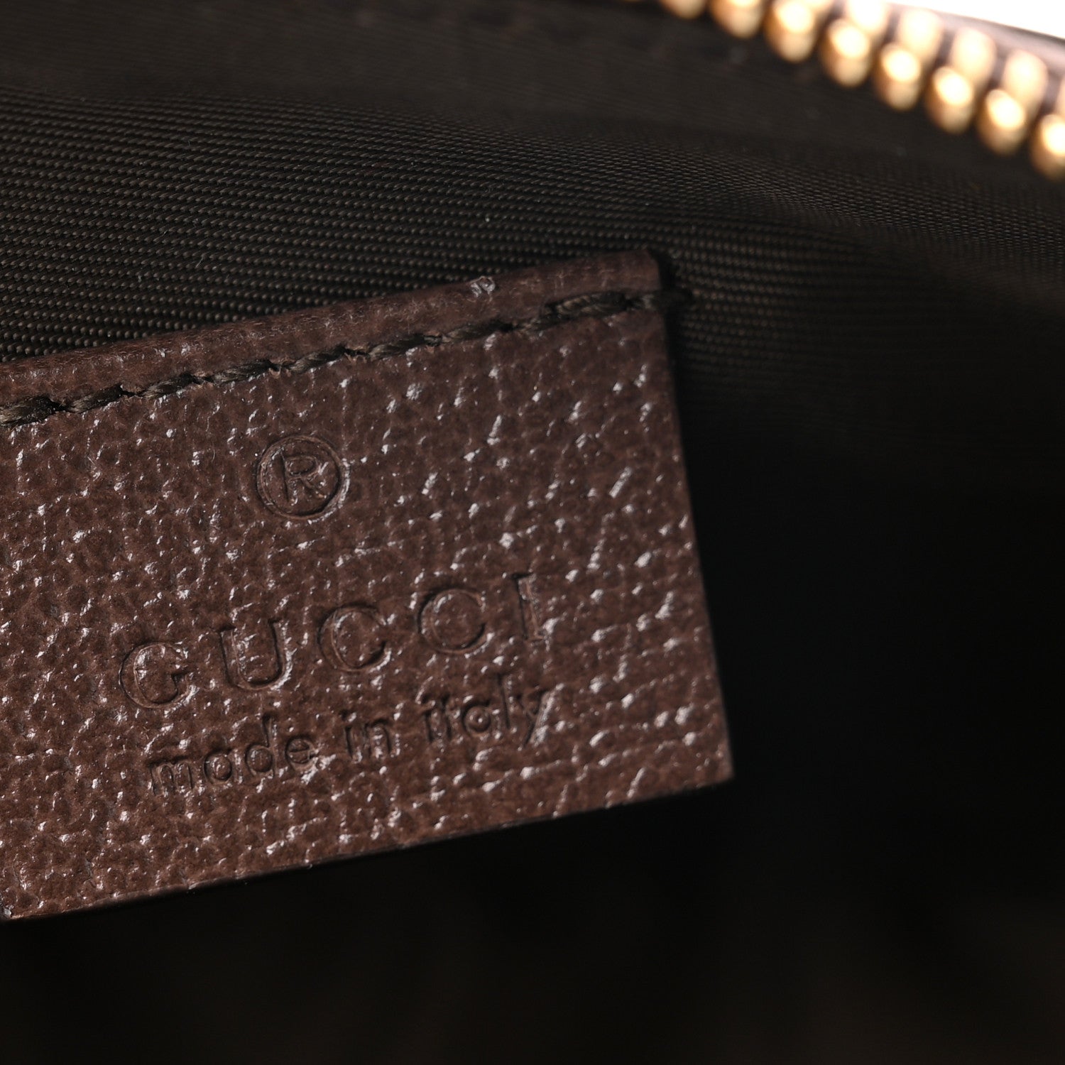 Gucci GG Supreme Monogram Textured Calfskin Web Medium Ophidia Cosmetic Case Beige Ebony New Acero 6 of 8