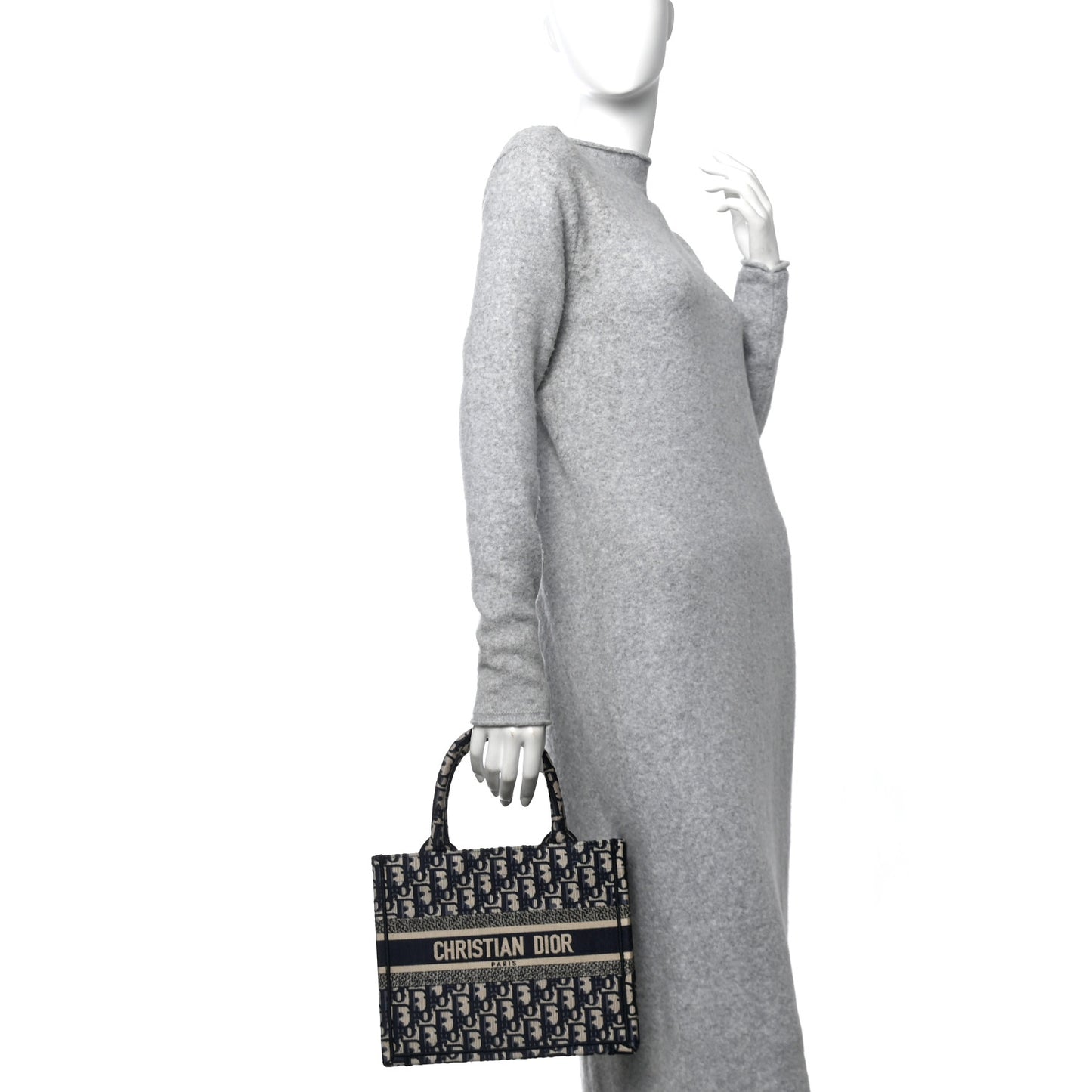 Oblique Small Book Tote Blue Multicolor