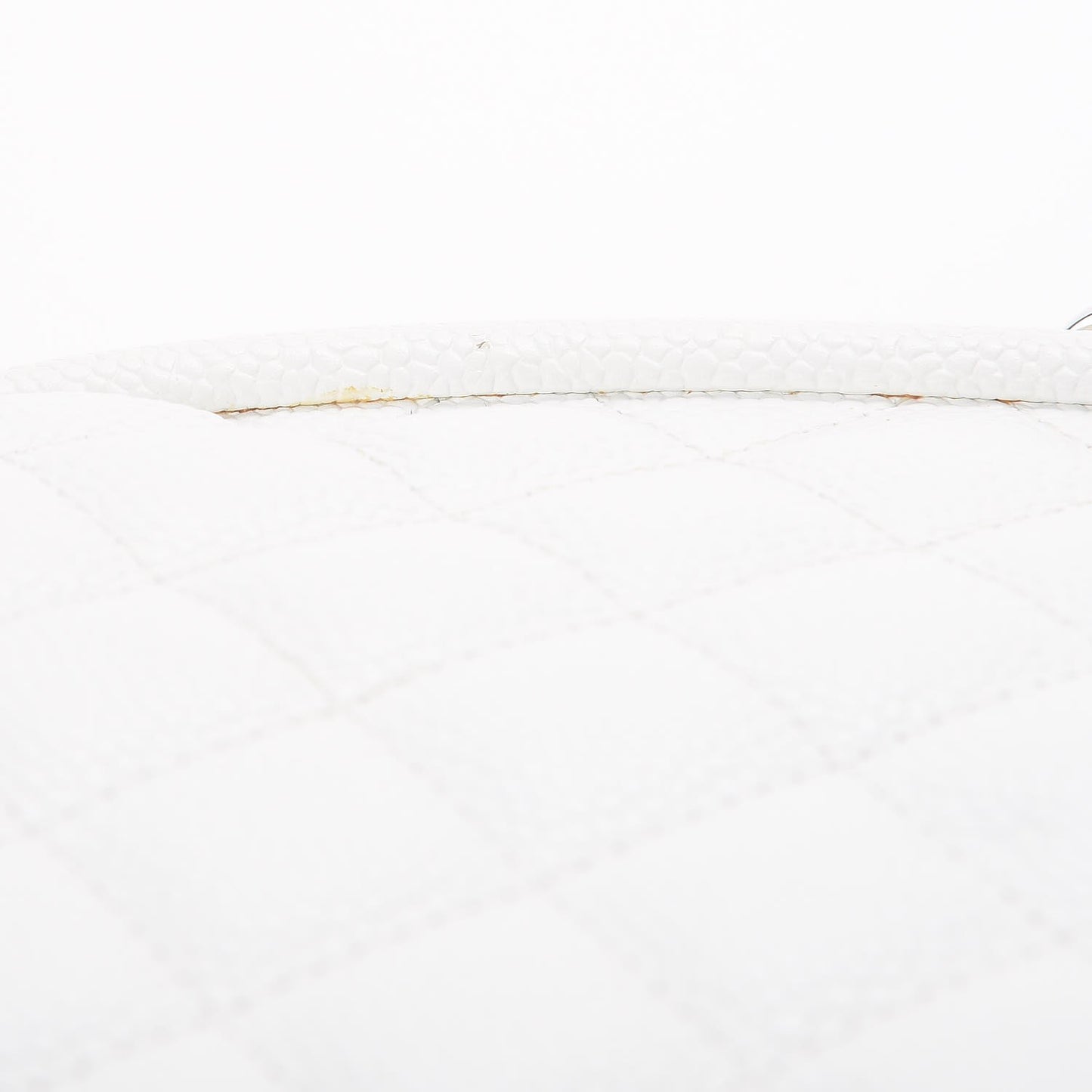Caviar Quilted Timeless Clutch White