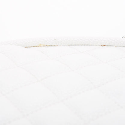 Chanel Caviar Quilted Timeless Clutch White 12 of 14
