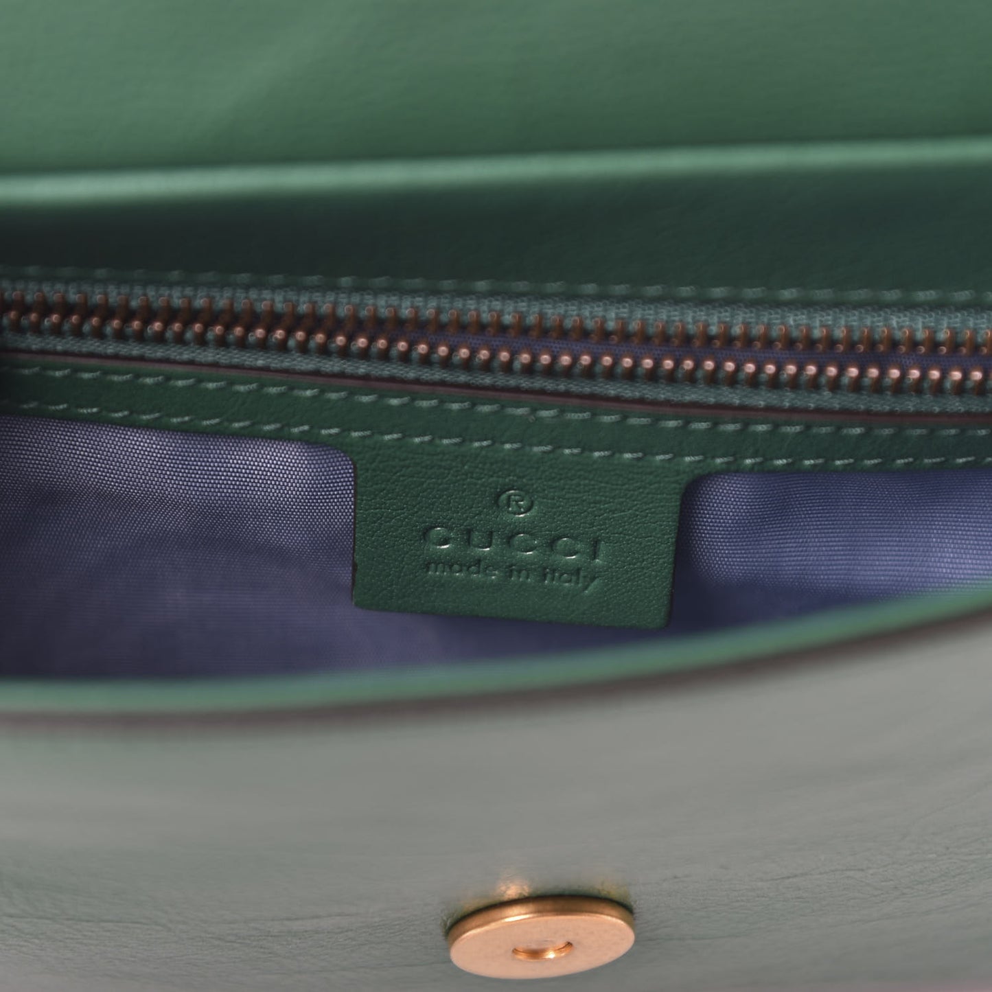 Calfskin Medium Thiara Double Envelope Shoulder Bag Blue Green