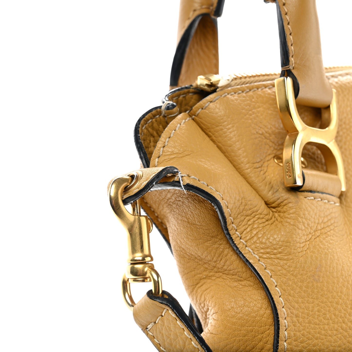 Calfskin Medium Marcie Satchel Sand Shell