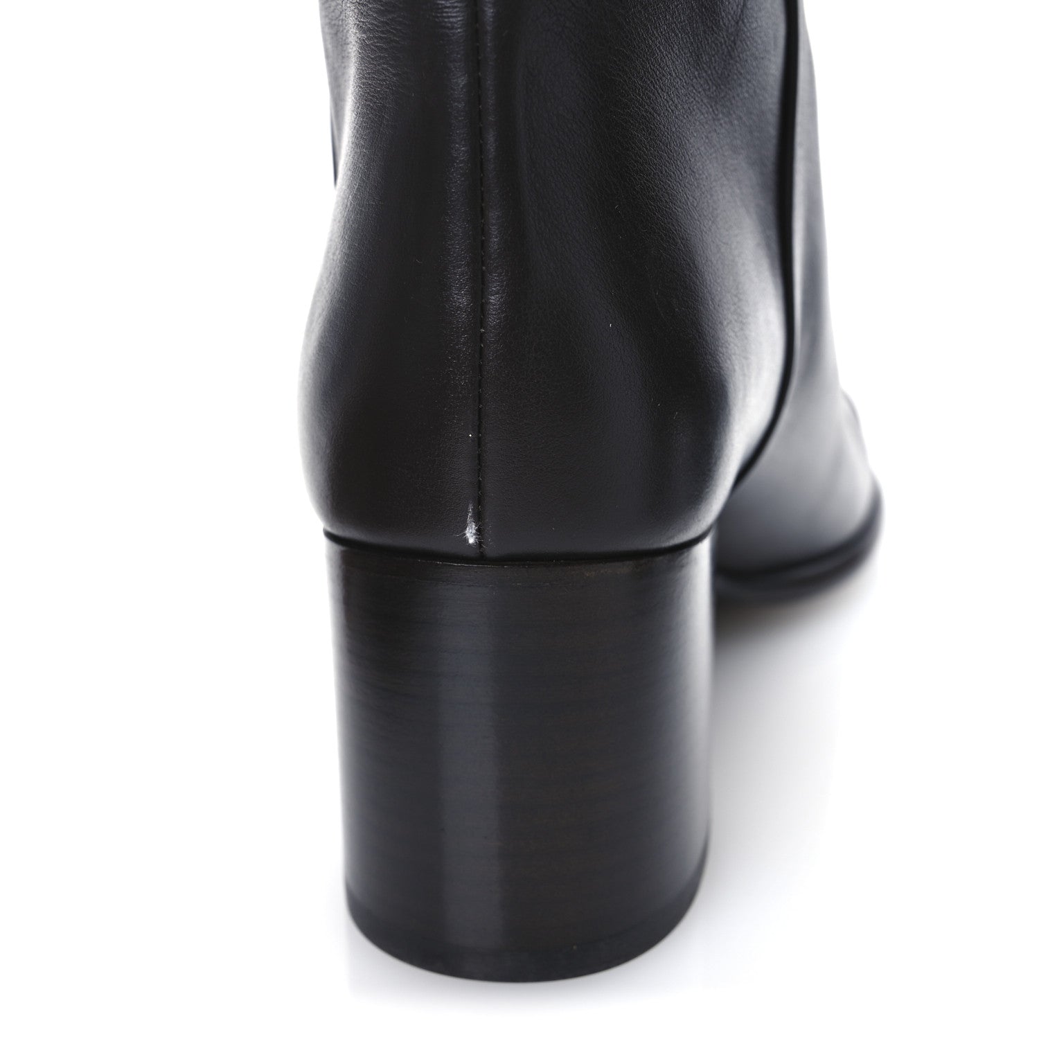 Chanel Calfskin CC High Boots 37.5 Dark Brown 12 of 13