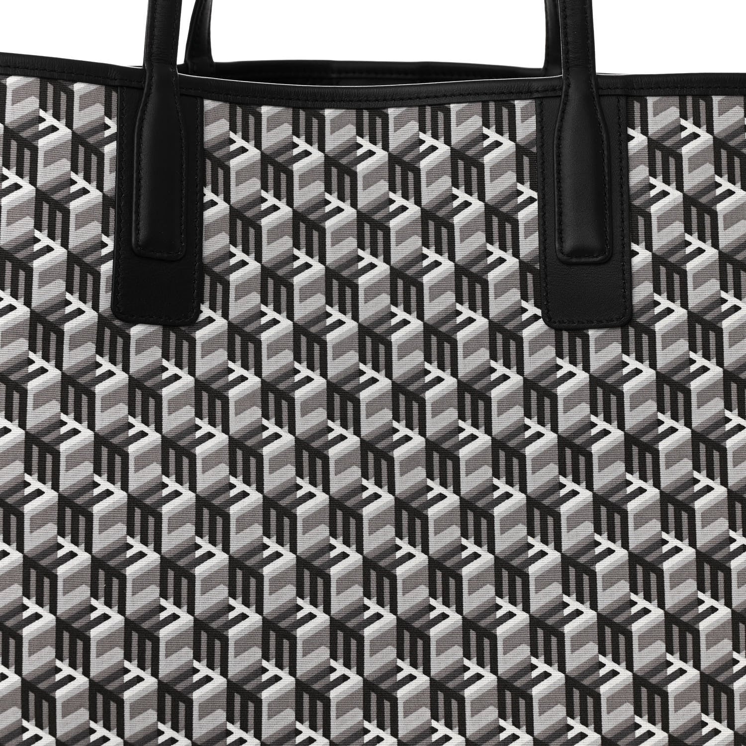 MCM Visetos Large Liz Reversible Shopper Tote Black 11 of 15