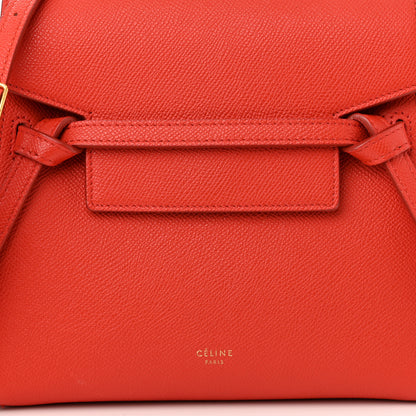 Celine Grained Calfskin Nano Belt Bag Carnelian 7 of 9