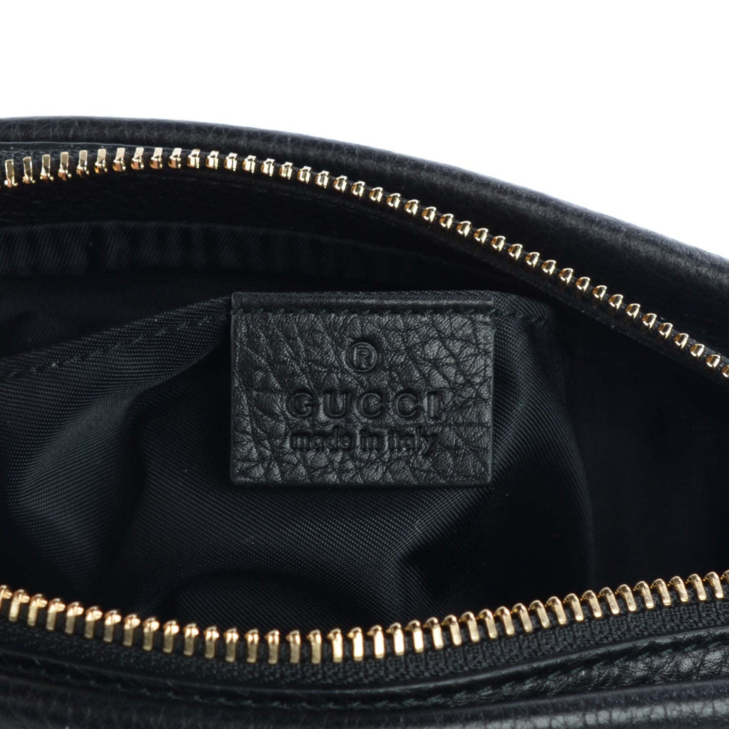 Gucci Pebbled Calfskin Soho Cosmetic Case Black 6 of 7