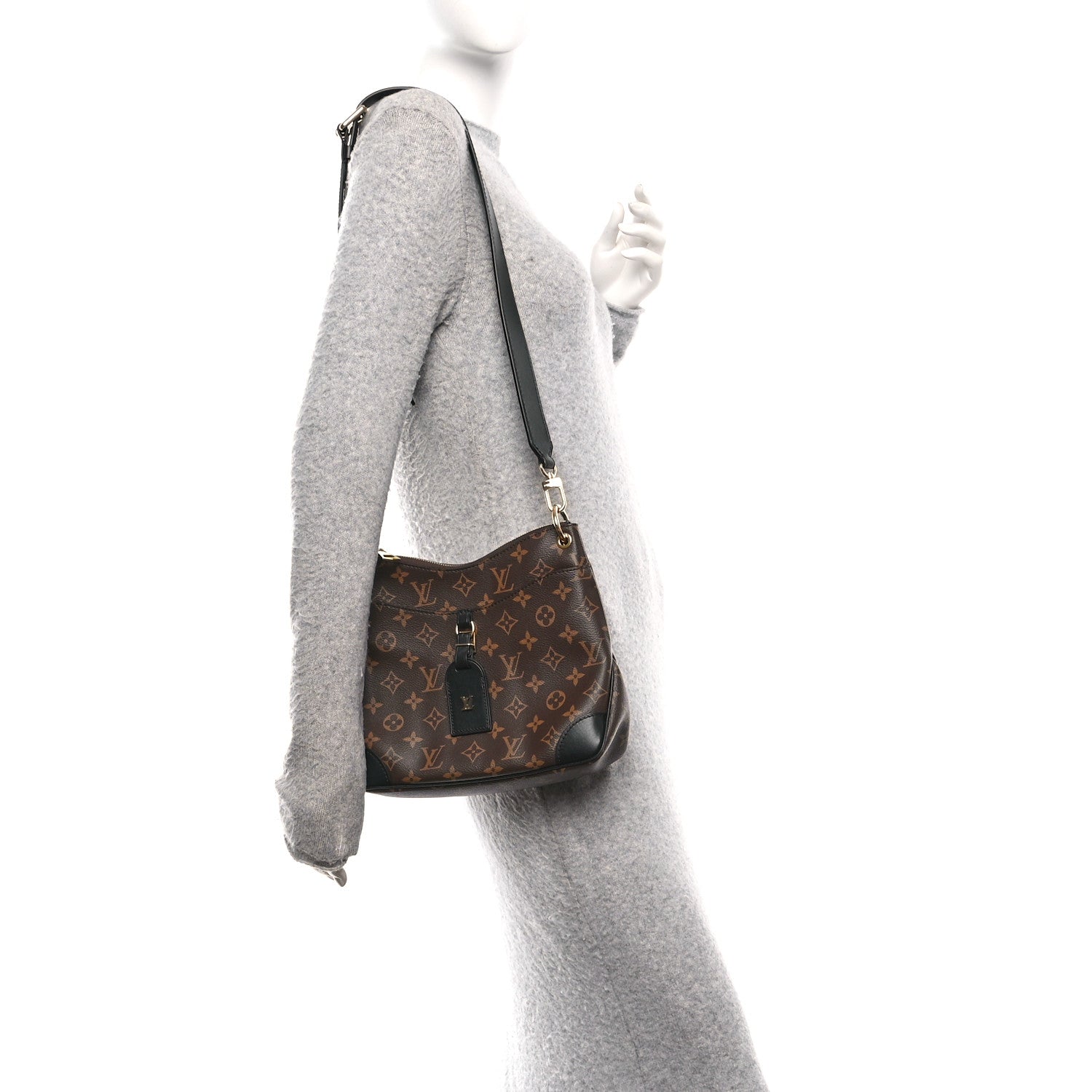 Louis Vuitton Monogram Odeon PM Black 3 of 10