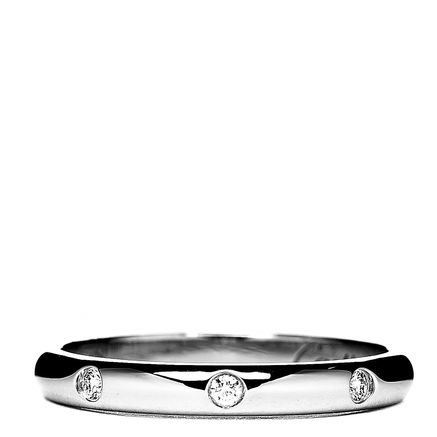 Platinum Diamond 2.4mm 1895 Wedding Band Ring 49 4.75