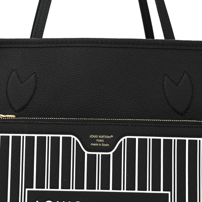 Louis Vuitton Monogram Calfskin Neo Neverfull Inside Out MM Black 12 of 17