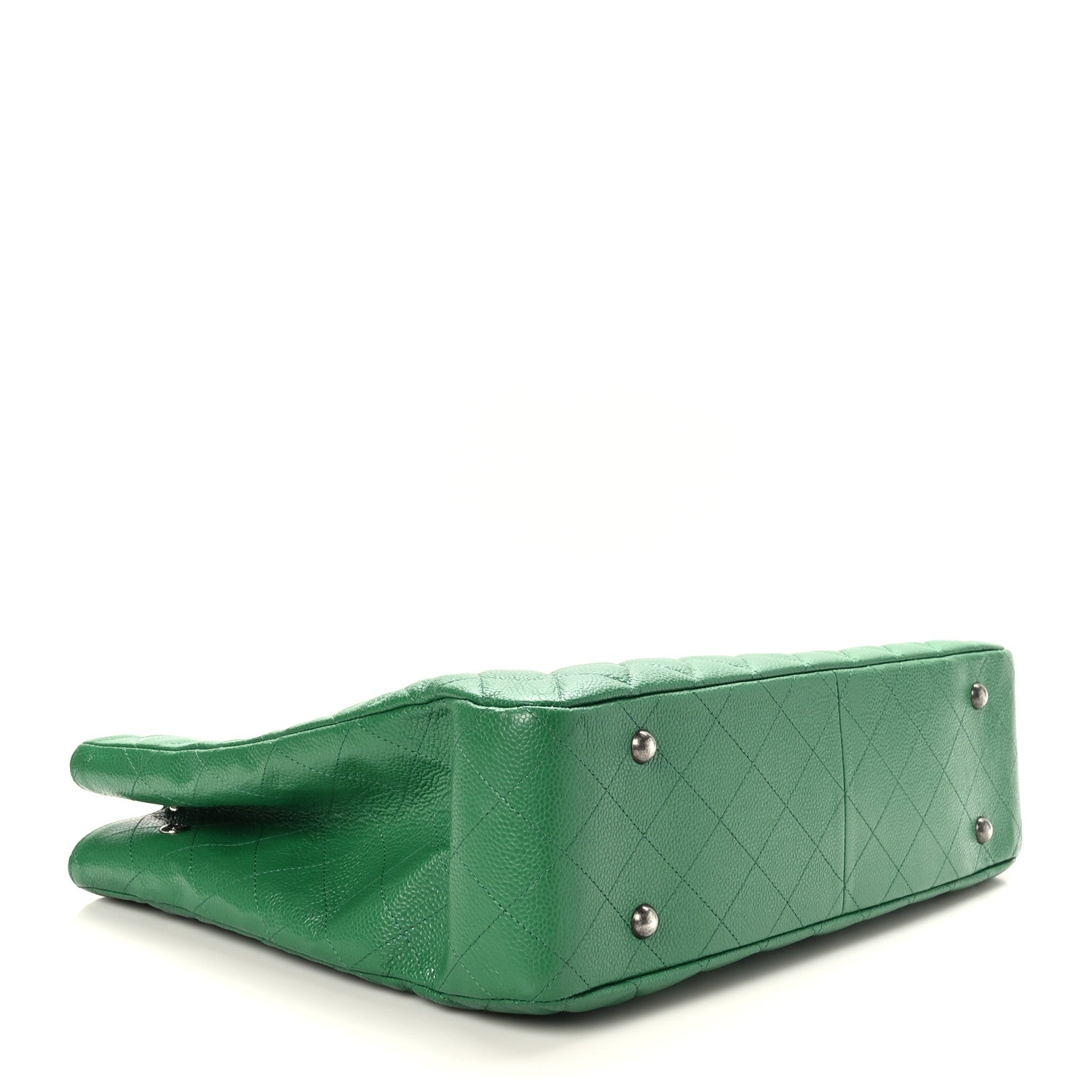 Chanel Caviar Quilted Timeless Tote Green 4 of 9