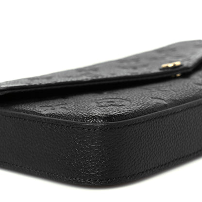Louis Vuitton Empreinte Pochette Felicie Chain Wallet Black 13 of 15