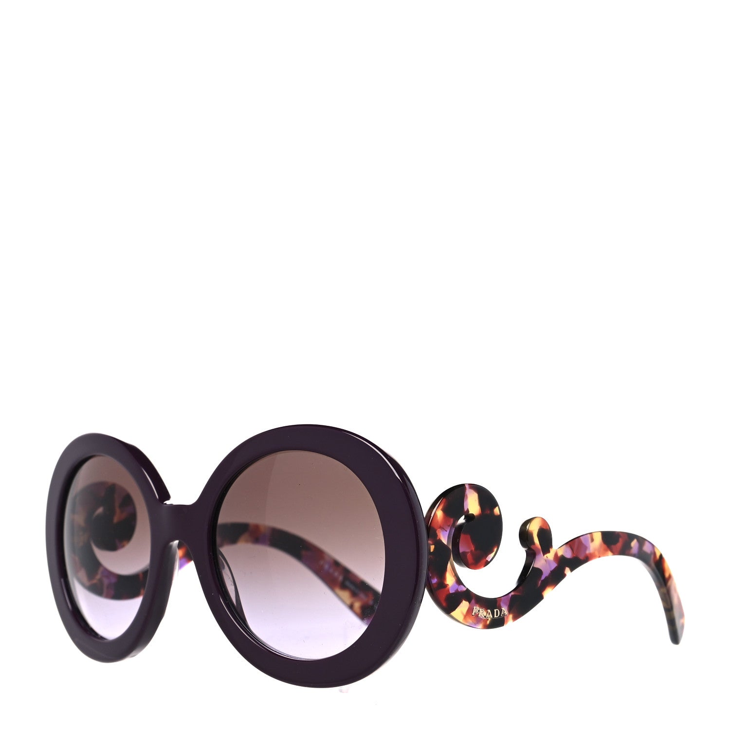 Prada Baroque Sunglasses SPR 27N Tortoise Purple 1 of 8