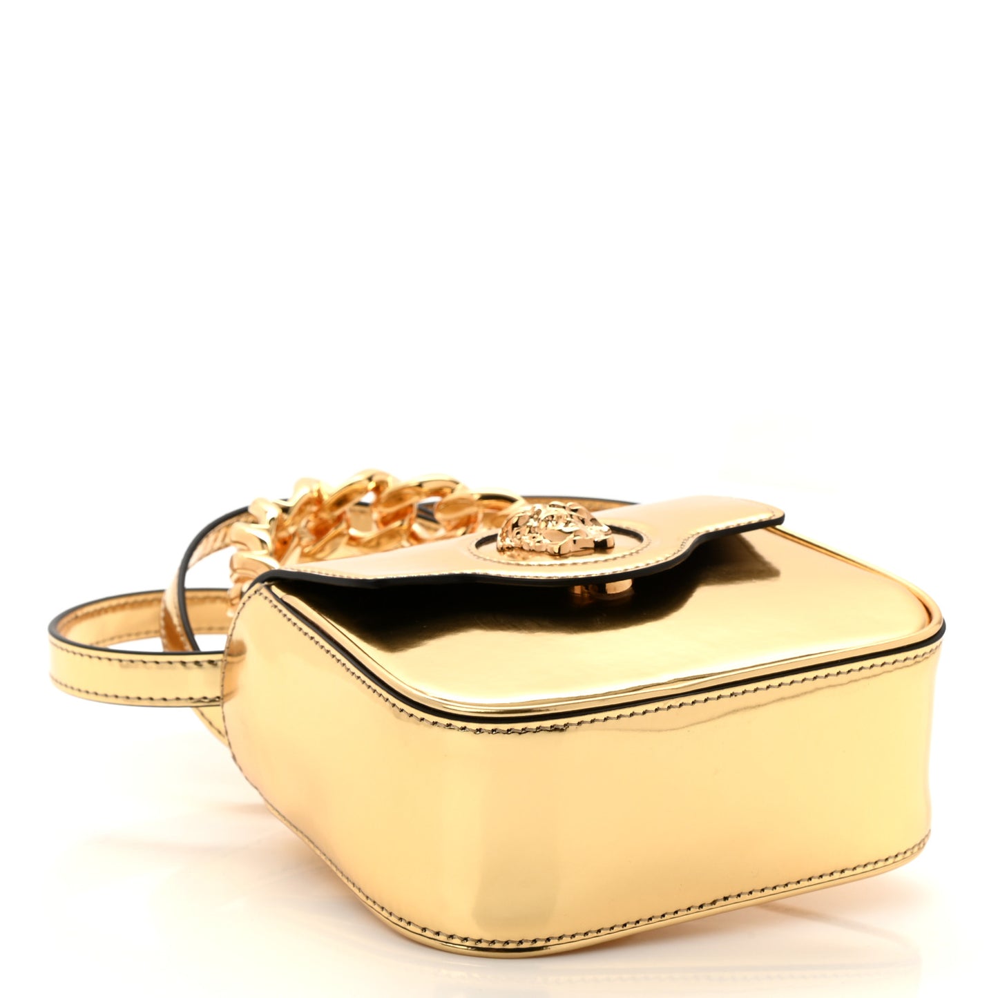 Metallic Mini La Medusa Bag Gold