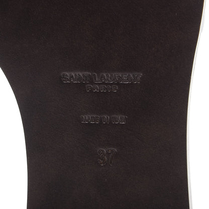 Saint Laurent Calfskin Nu Pied 05 Slide Sandals 37 Blue Majorelle 6 of 9