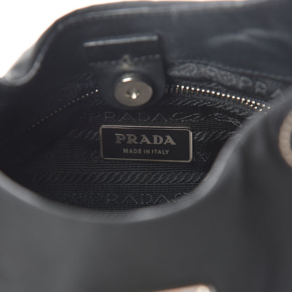 Prada Tessuto Light Nylon Shoulder Bag Black 6 of 8