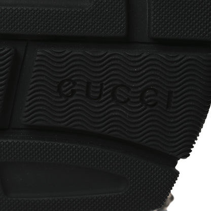 Gucci Technical Canvas Calfskin Reflective Studded Mens Aguru Sandals 6.5 Silver Black 8 of 9