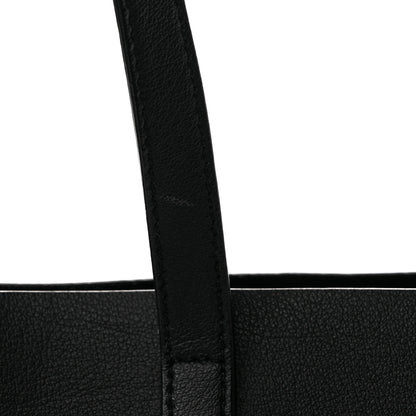 Saint Laurent Calfskin North-South Shopping Tote Black 12 of 13