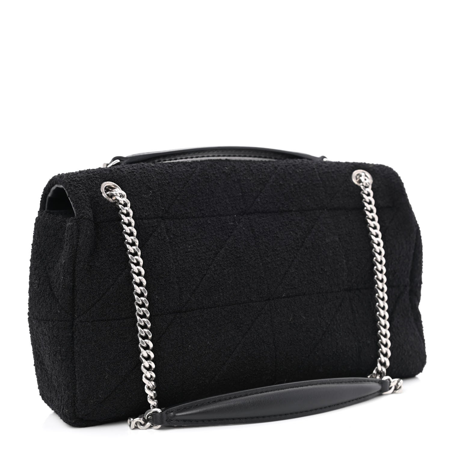 Saint Laurent Wool Monogram Medium Jamie Black 3 of 10