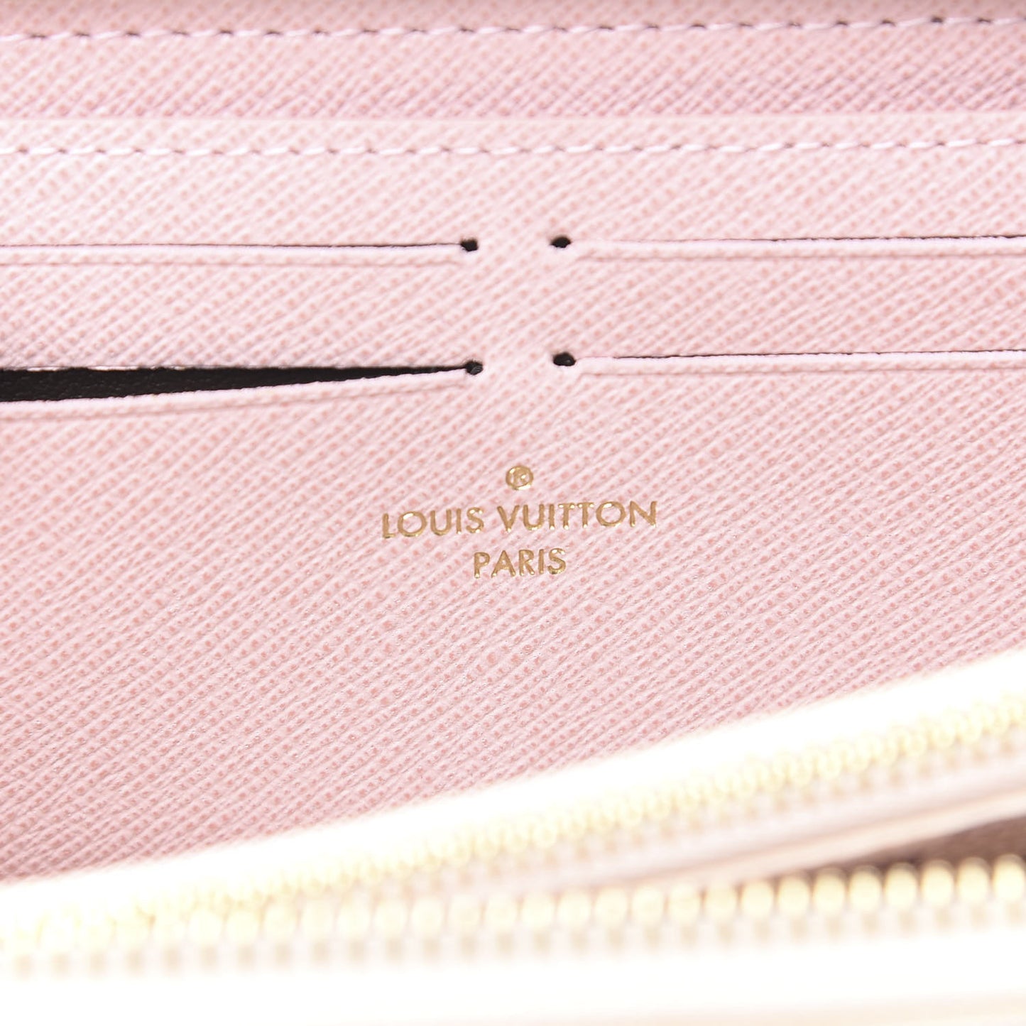 Damier Azur Clemence Wallet Rose Ballerine