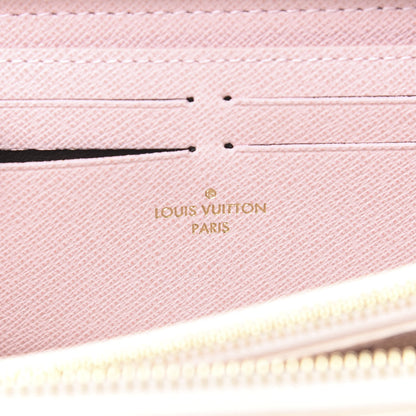 Louis Vuitton Damier Azur Clemence Wallet Rose Ballerine 5 of 7