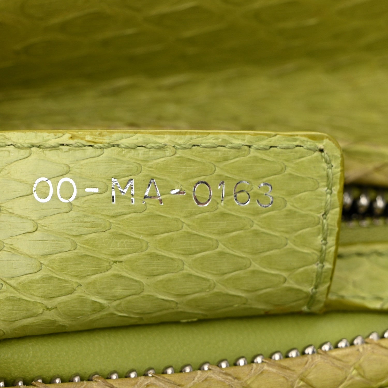 Christian Dior Snakeskin Medium Lady Dior Green 7 of 15