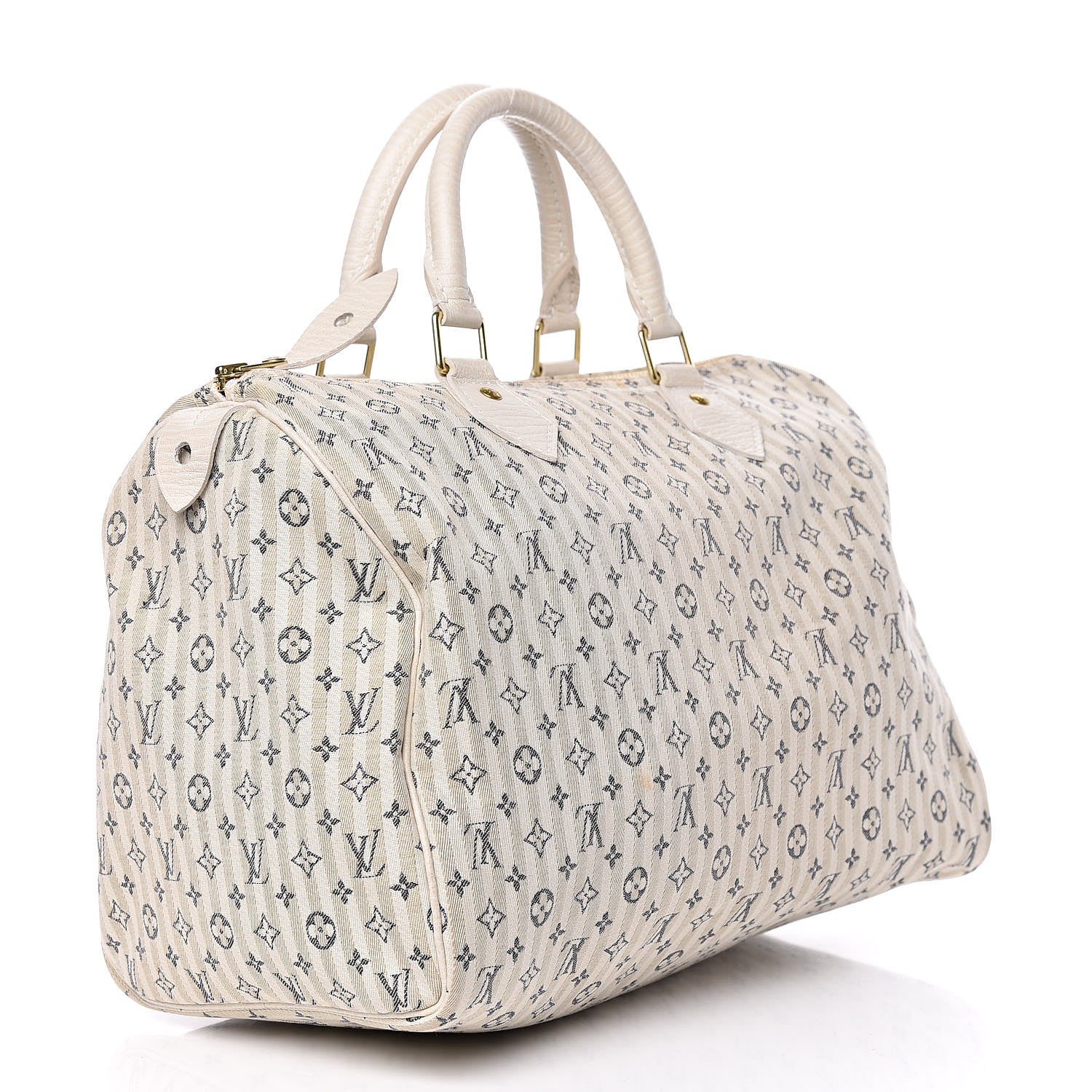 Louis Vuitton Mini Lin Croisette Speedy 30 Blue 3 of 12