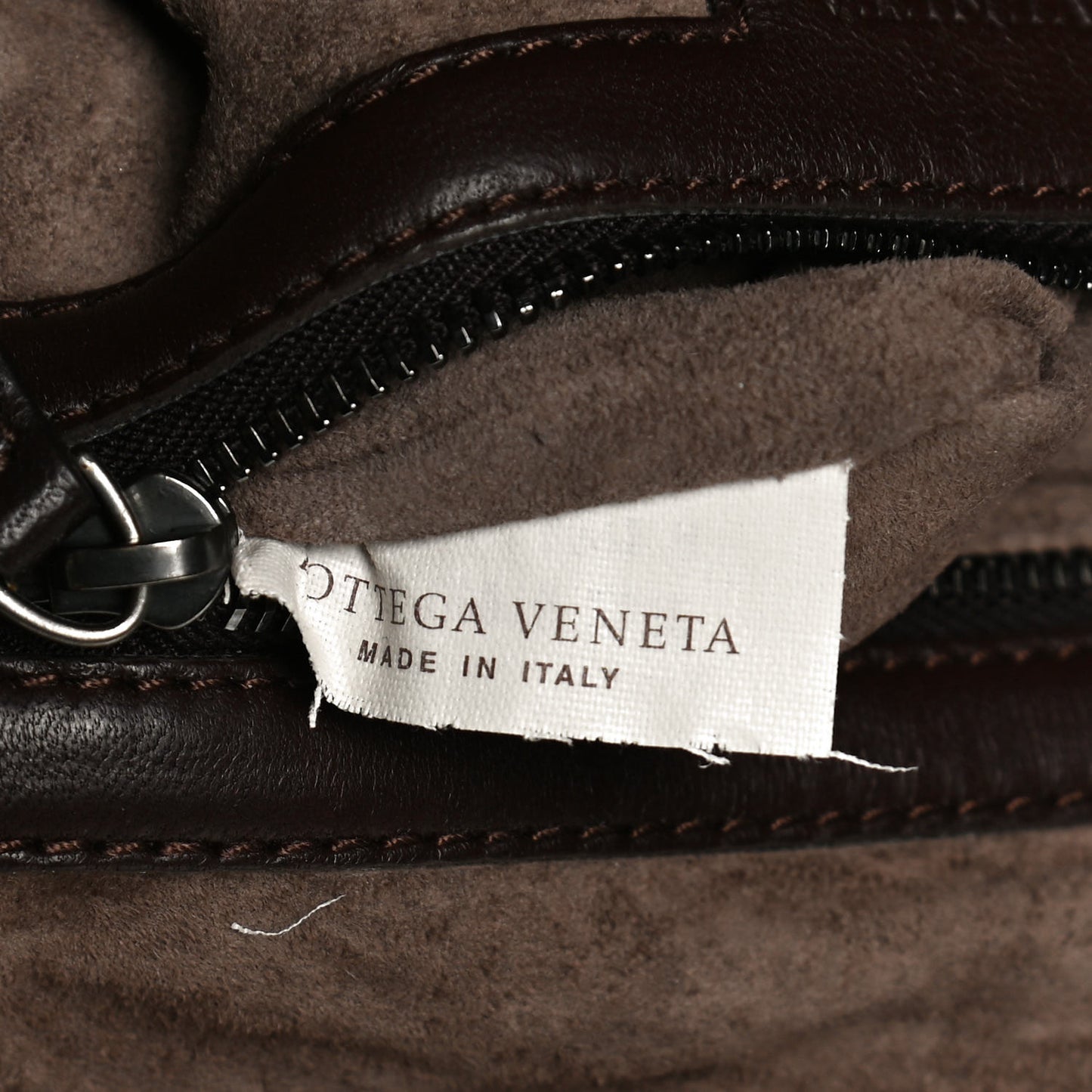 Nappa Intrecciato Nodini Crossbody Messenger Ebano