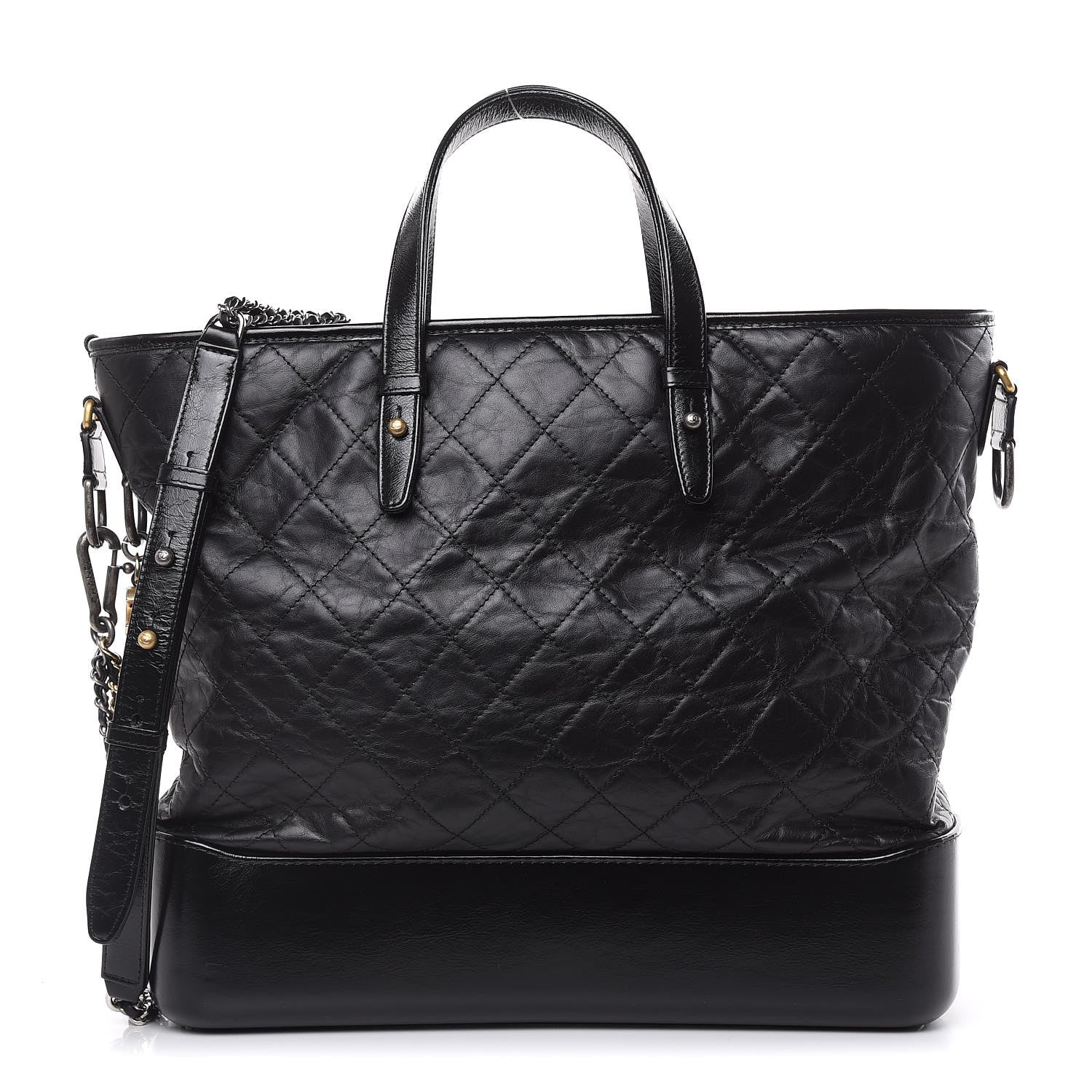 Chanel Calfskin Quilted Large Gabrielle Shopping Tote Black 1 of 11