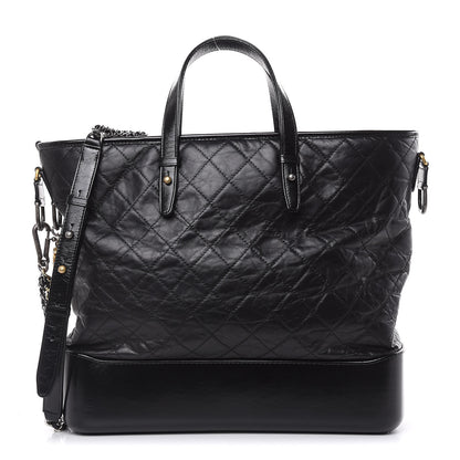 Chanel Calfskin Quilted Large Gabrielle Shopping Tote Black 1 of 11