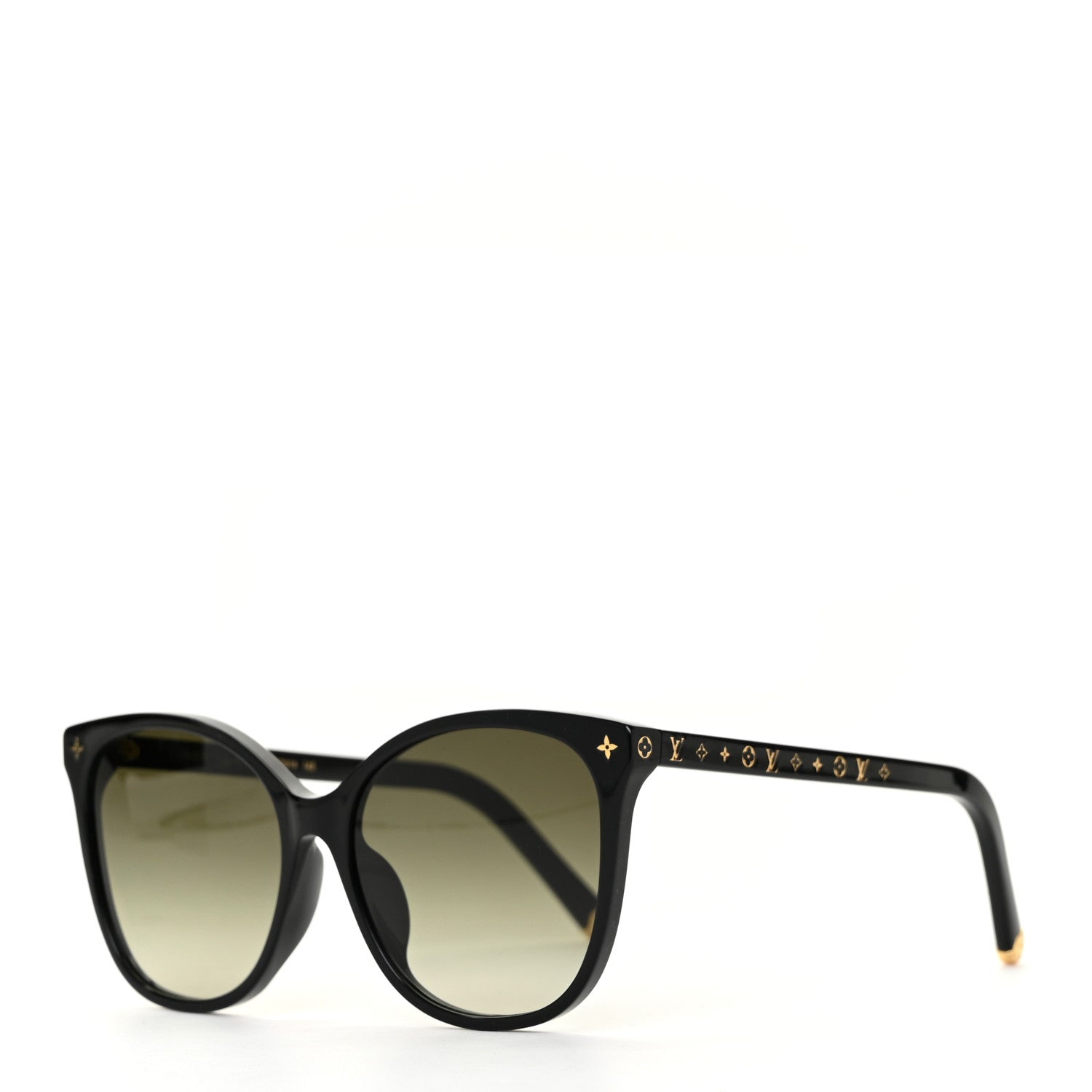 Louis Vuitton Acetate My Monogram Light Cat Eye Sunglasses Z1657E Black 1 of 8
