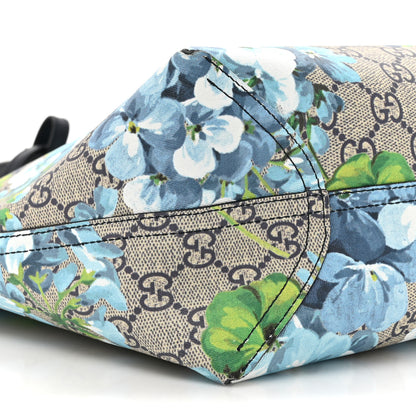 Gucci GG Supreme Monogram Blooms Medium Reversible Tote Beige Blue 14 of 22