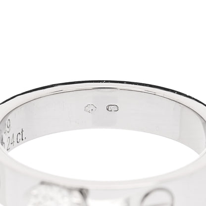 Cartier 18K White Gold Diamond .24ct LOVE Solitaire Engagement Ring 49 4.75 6 of 7