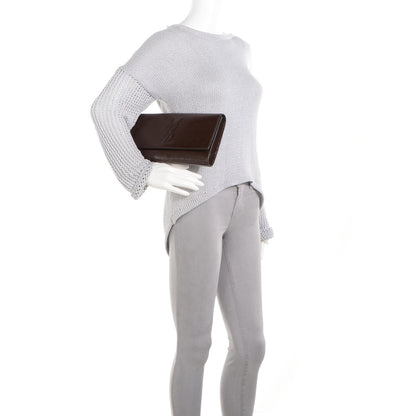 Saint Laurent Patent Belle De Jour Clutch Brown 2 of 6