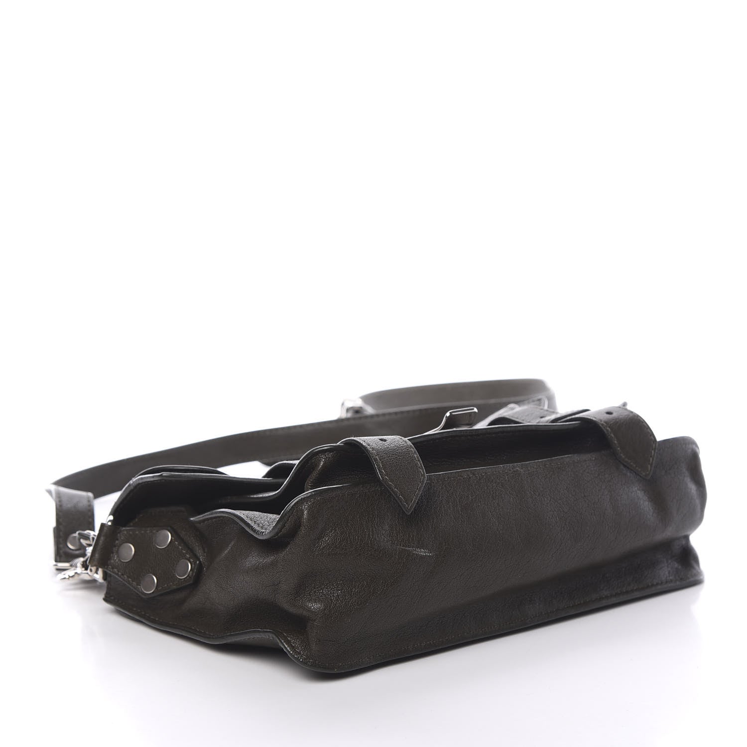 Proenza Schouler Lambskin Tiny PS1 Satchel Military 3 of 15