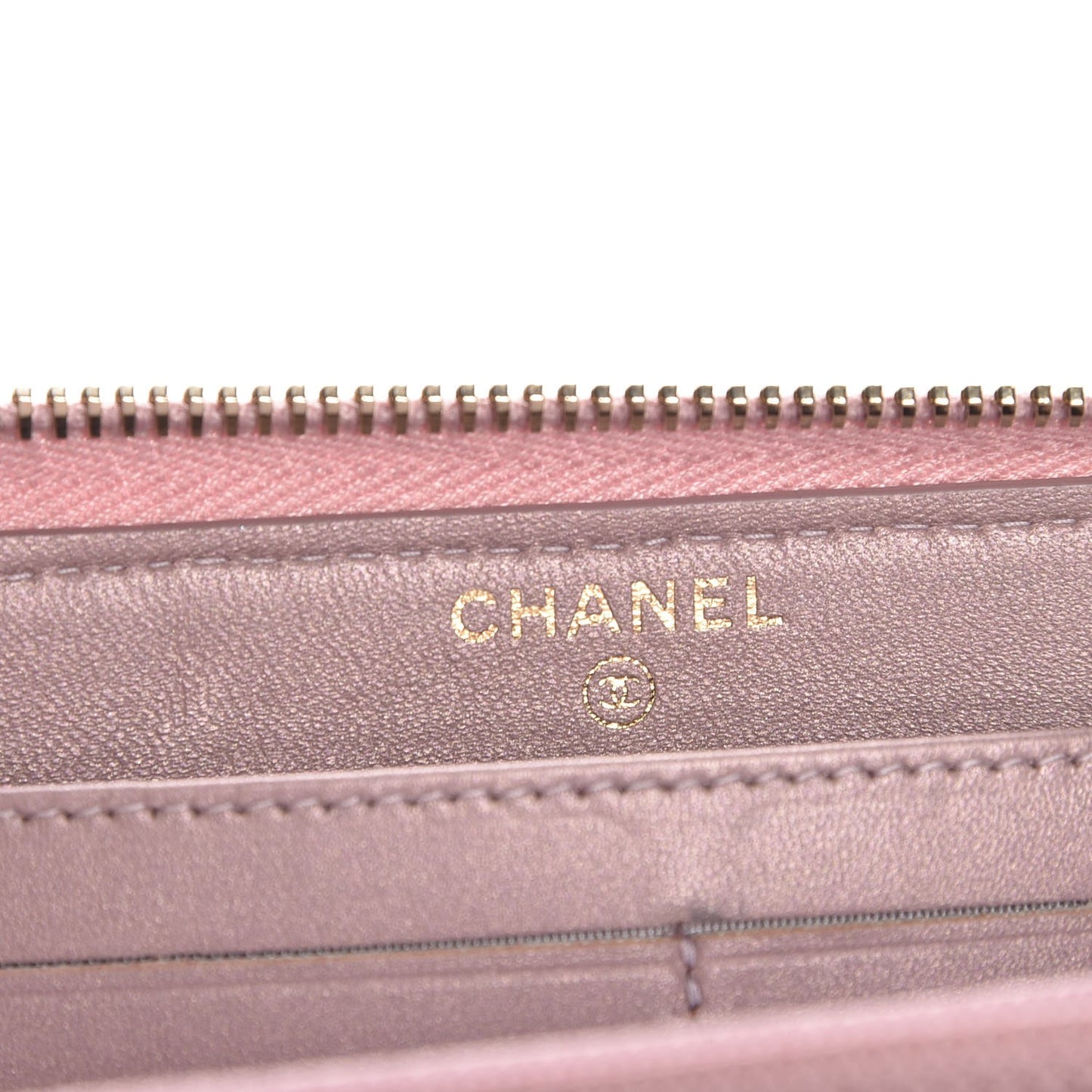 Metallic Lizard Large Gusset Zip Around Wallet Light Purple
