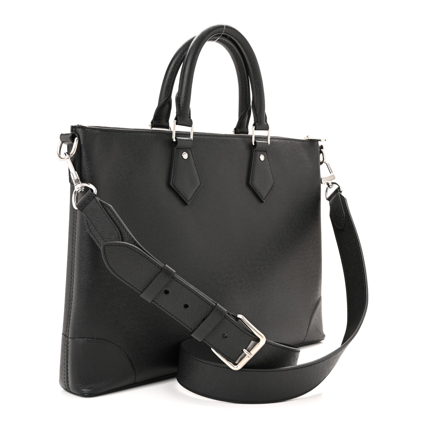 Louis Vuitton Taiga Slim Briefcase Black 3 of 11
