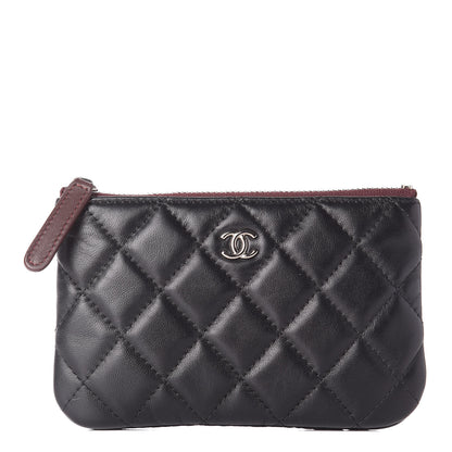 Chanel Lambskin Quilted Small Cosmetic Case Black 1 of 8