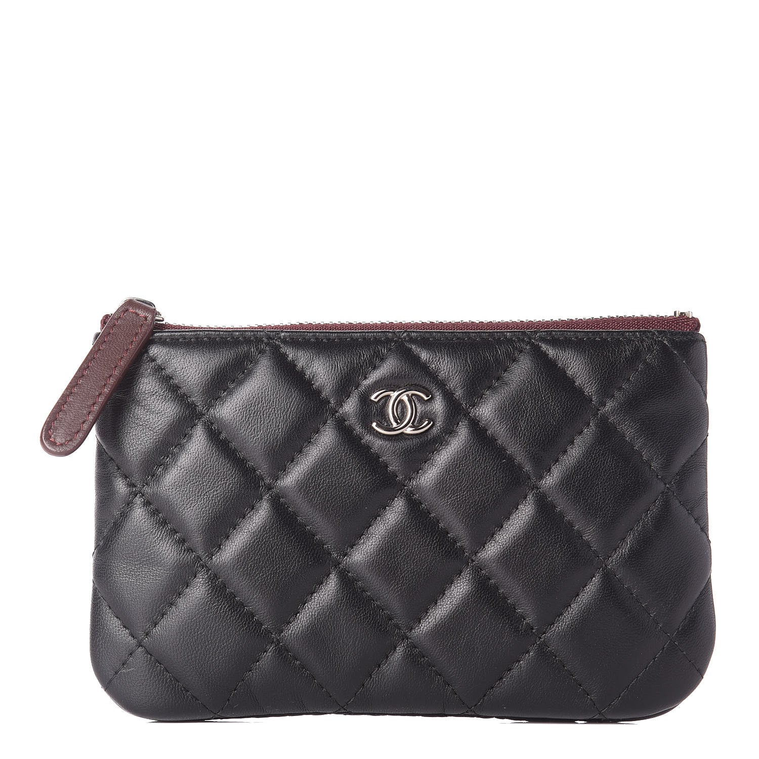 Chanel Lambskin Quilted Small Cosmetic Case Black 1 of 8