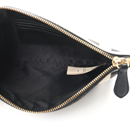 Burberry House Check Derby Peyton Crossbody Clutch Bag Black 5 of 14